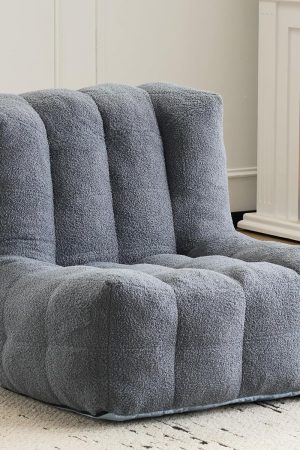 Oversized Chaise Lounge Indoor, Large Bean Bag Chair for Adult, Comfy Lazy Sofa with Memory Foam Filled for Living Room, Bedroom or Balcony